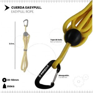 Cuerda con tope de bola de nylon