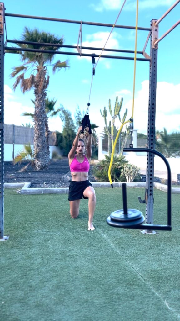 Poleas portátiles gimnasio en casa