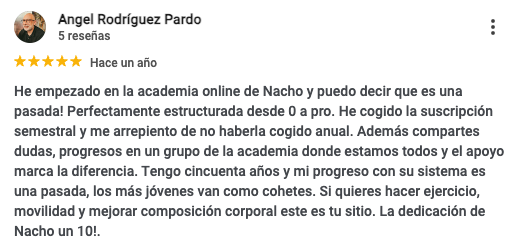 Plataforma de cursos Academia PRO - Vista de la app